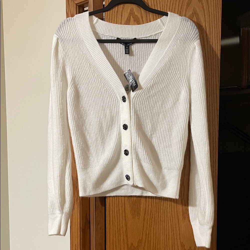 White House Black Market  Button-Up Cardigan